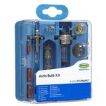 H1 (448) & H4 (472) & H7 (477) 12V RING Headlight Bulbs & Fuses Universal Kit BU054